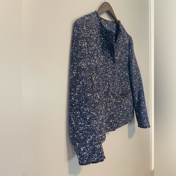 Hugo Boss dieselstrasse tweed size 12 womens blazer jacket - Picture 2 of 8